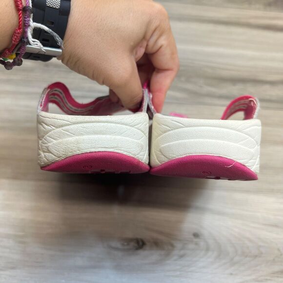 Therashoe Sandals Flip Flop Thong Therapy Molded Insole Pink Leather Size 6 - Picture 4 of 9